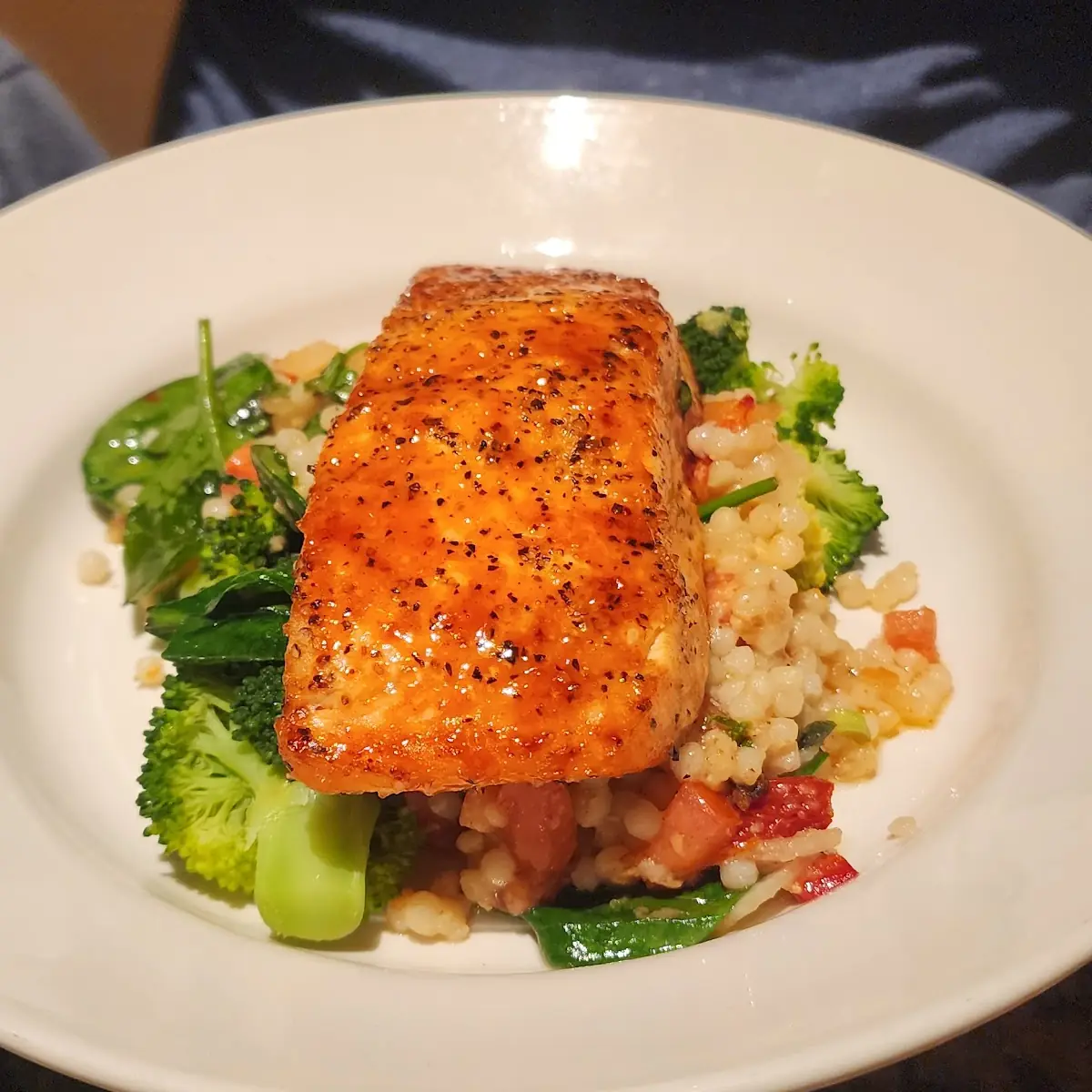 Enlightened Cherry Chipotle Glazed Salmon