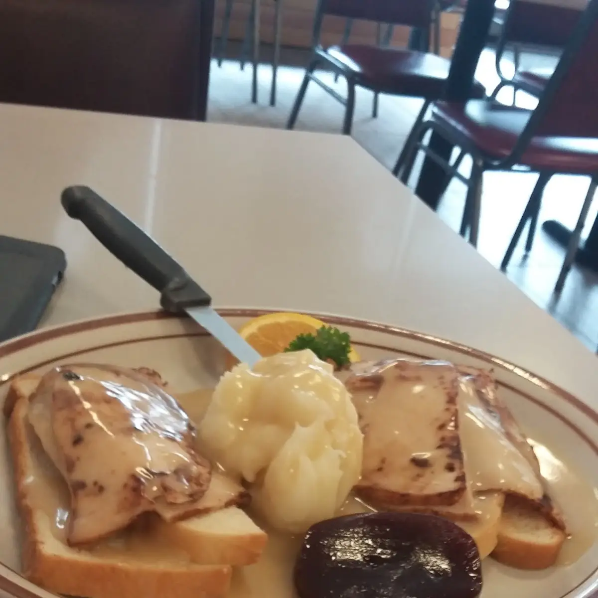 Open Faced Turkey Sandwich