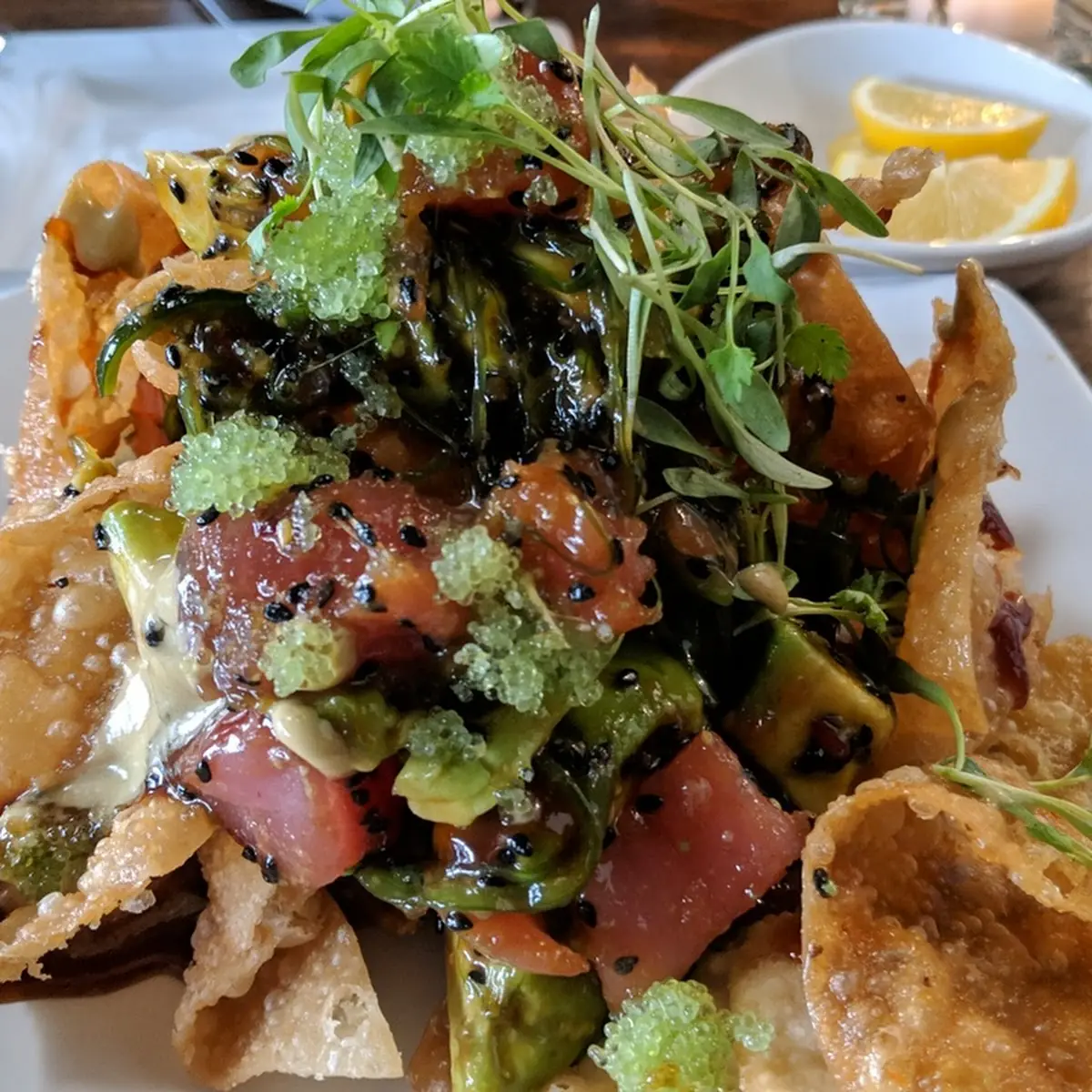 Ahi Tuna Nachos