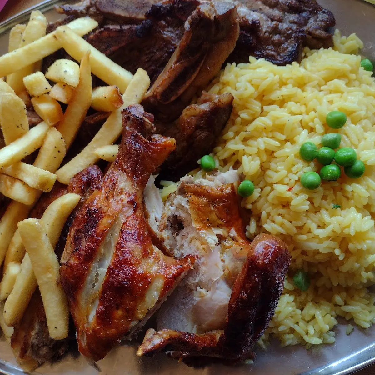 Combination Fried Rice and Beans