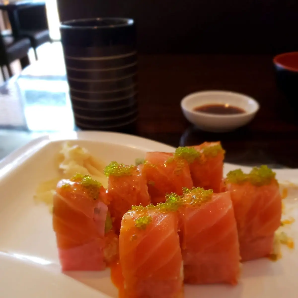 Salmon Sashimi Roll No Rice