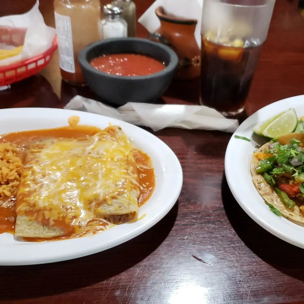 Enchilada Dinner Plate