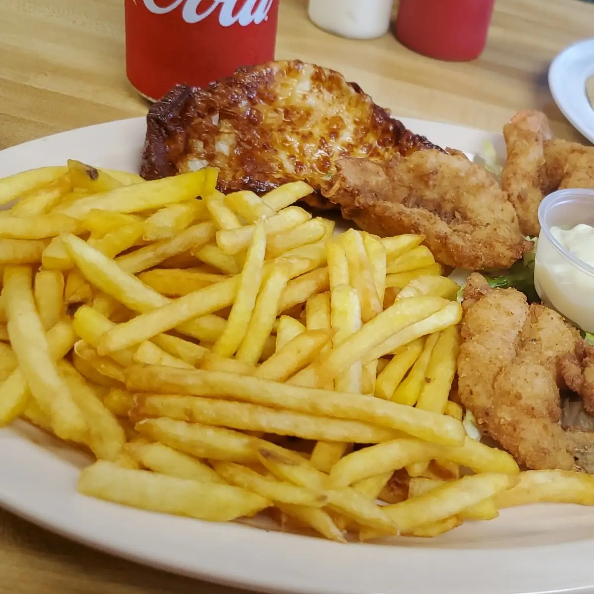 Breaded Shrimp with Fries