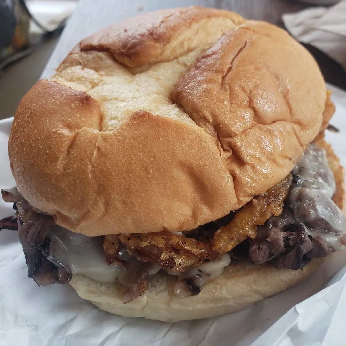 Quarter Pound Chopped Brisket Sandwich