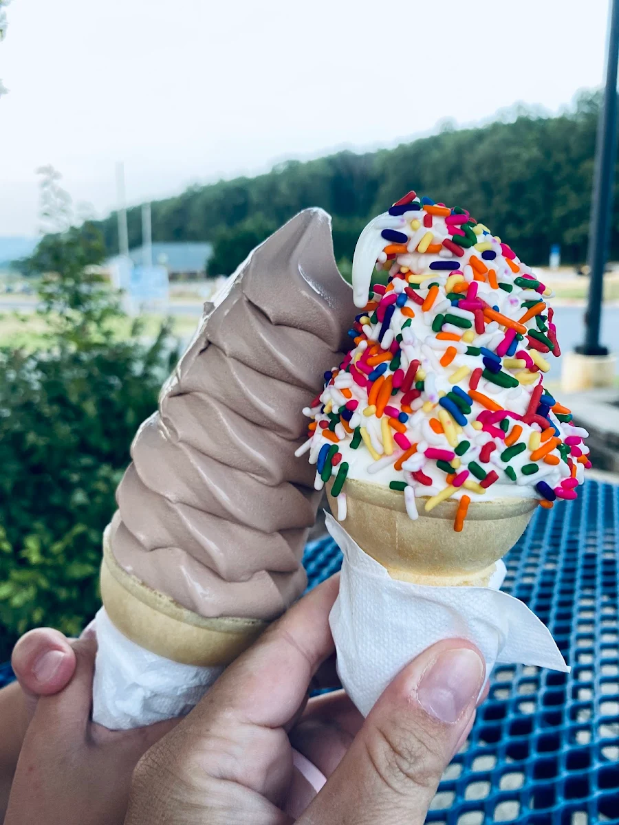 Vanilla Cone with Sprinkles