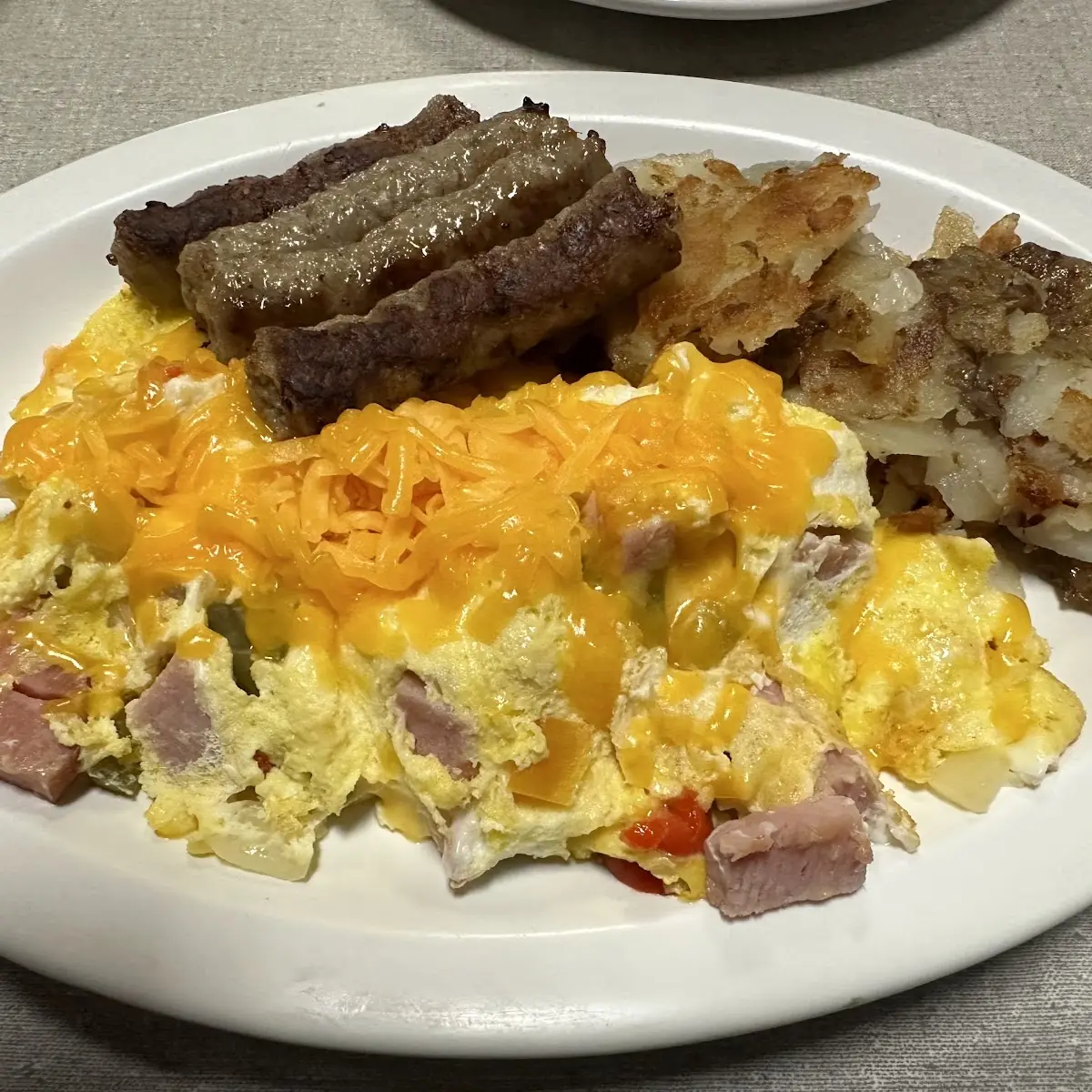 Western Omelette Home Fries