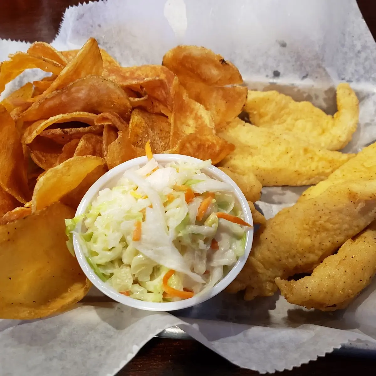 Very Small Portion of Fish and Chips