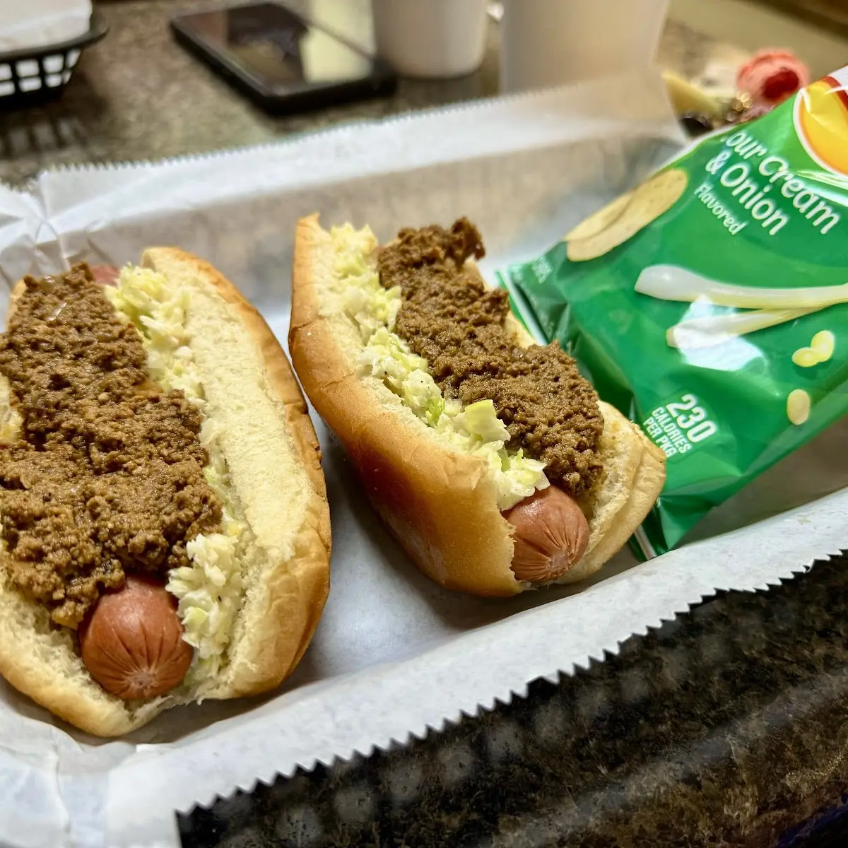 Chili & Slaw Dogs