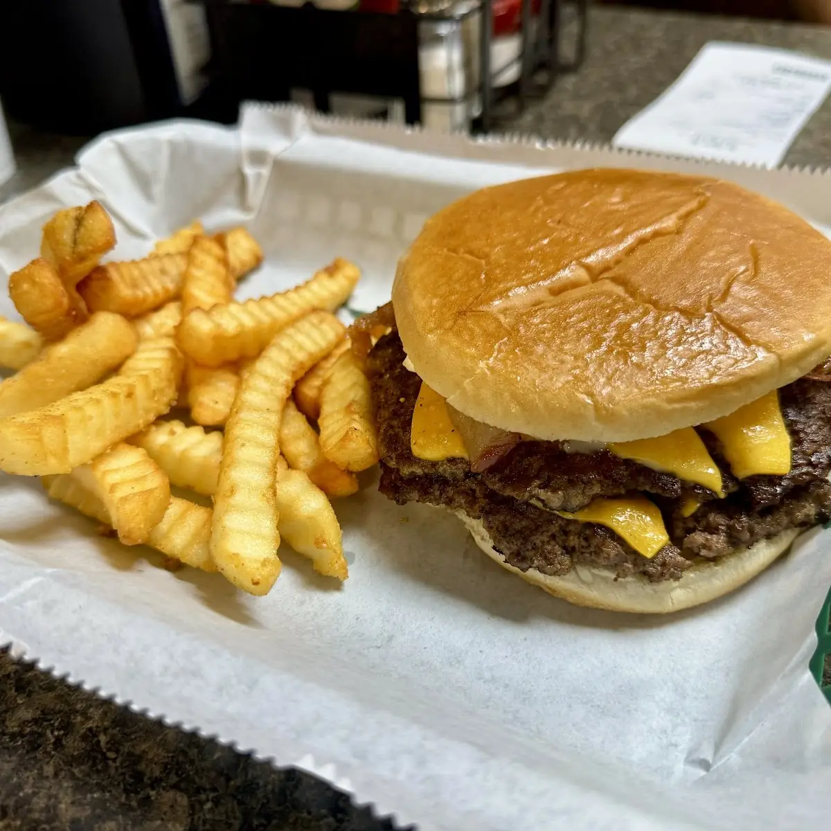 Double Cheeseburger with Bacon