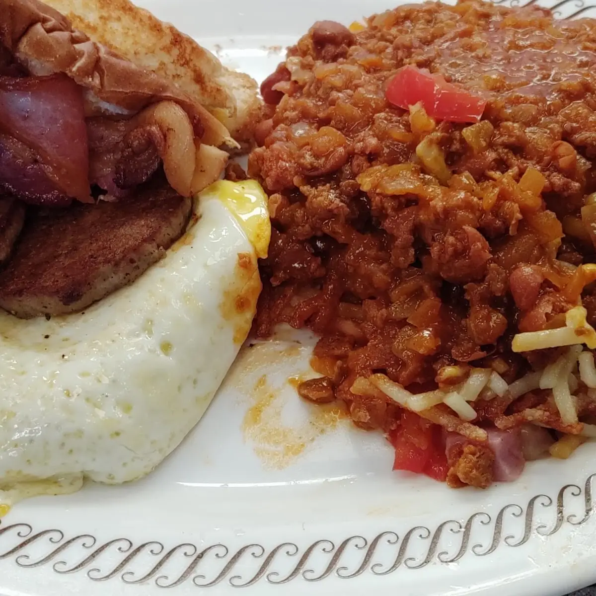 Texas Sausage Egg and Cheese Sandwich