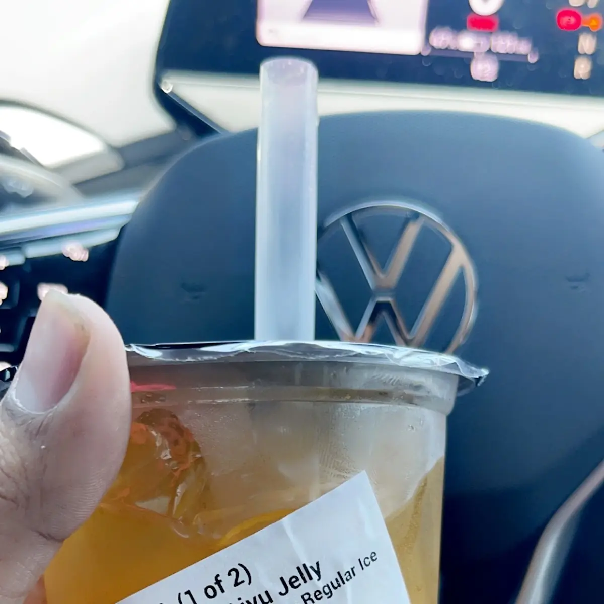 Peach Tea with Aiyu Jelly