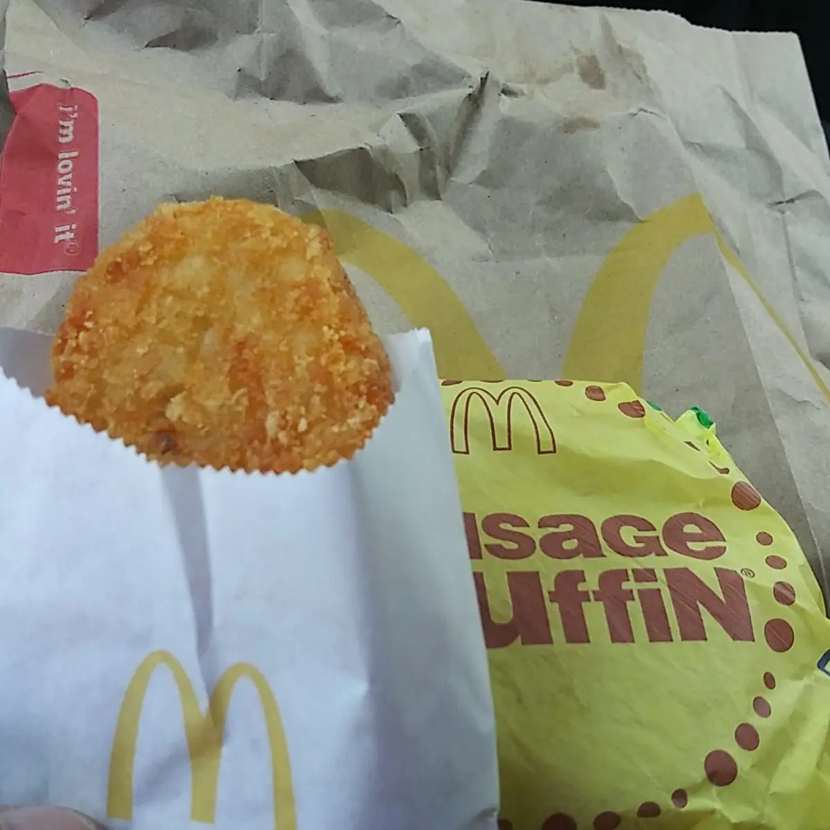 Sausage Muffin & Hash Browns