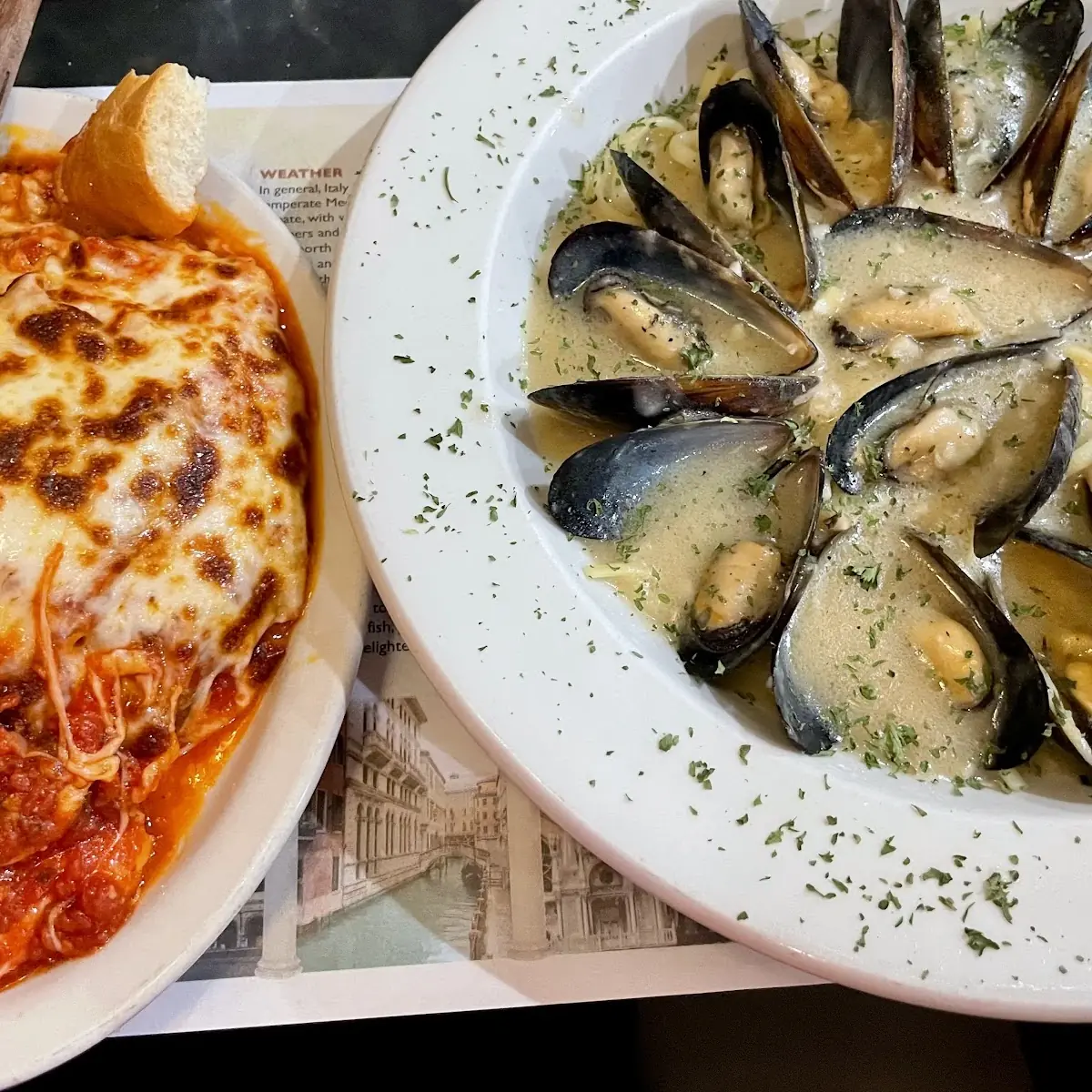 Muscles in Garlic Sauce
