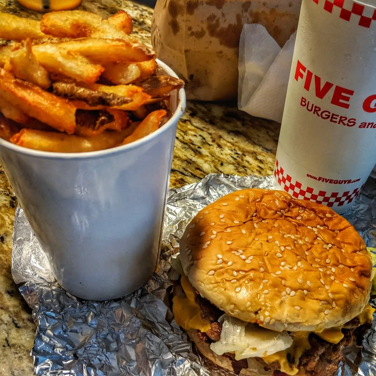 Double Cheeseburger with Fries