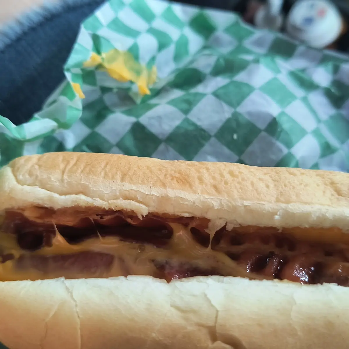 Chili Bacon Hot Dog