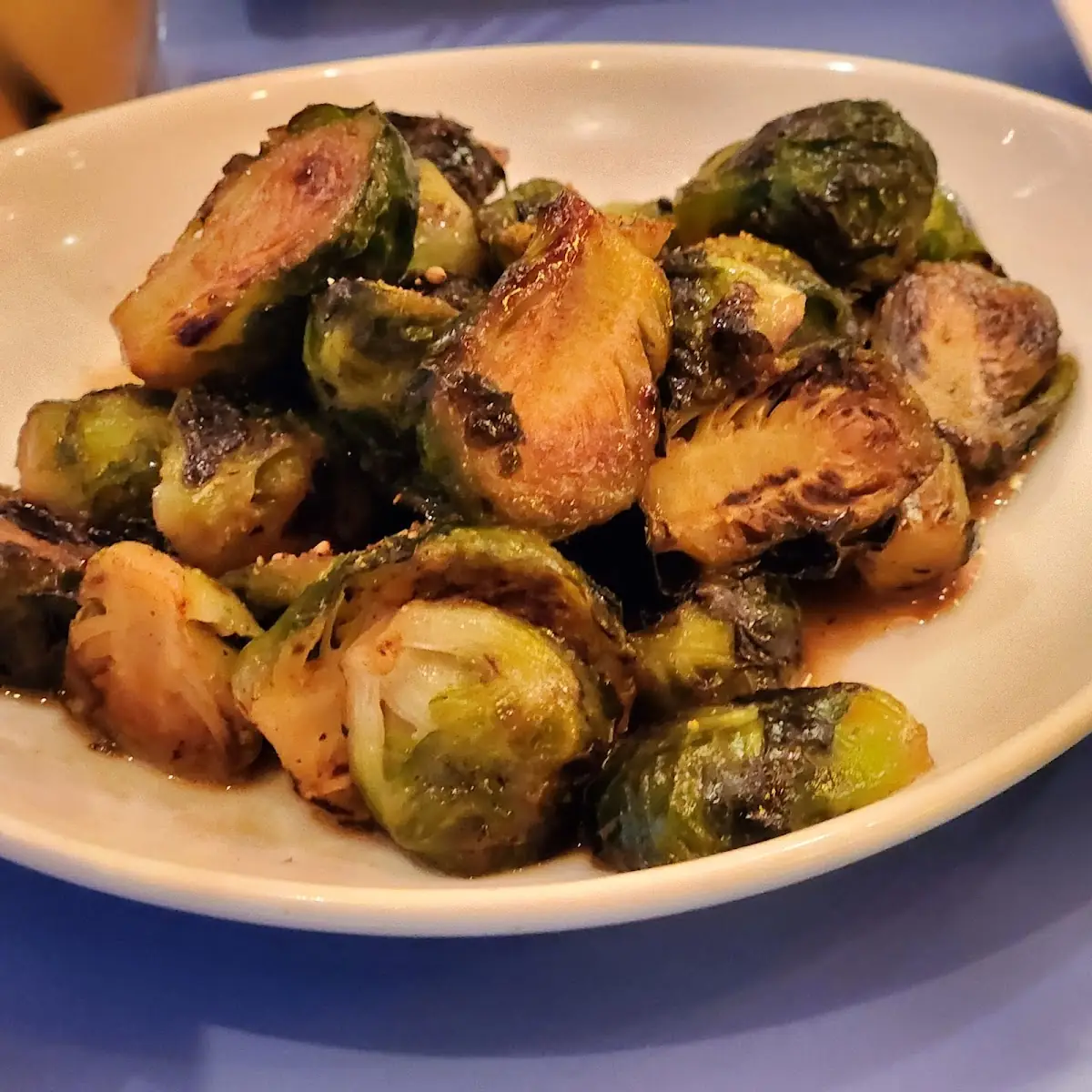 Sautéed Brussels Sprouts with Miso Glazed