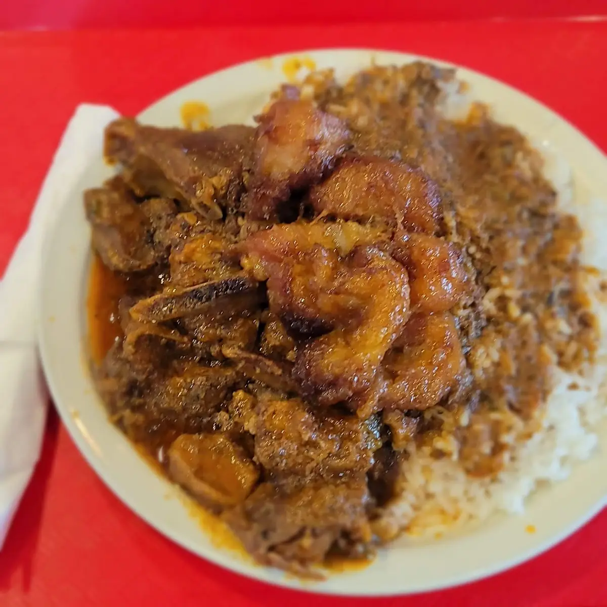 Goat over White Rice