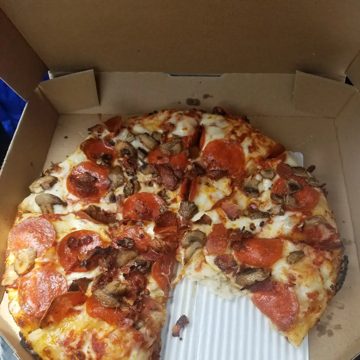 Late Night Dinner Three Topping Pizza