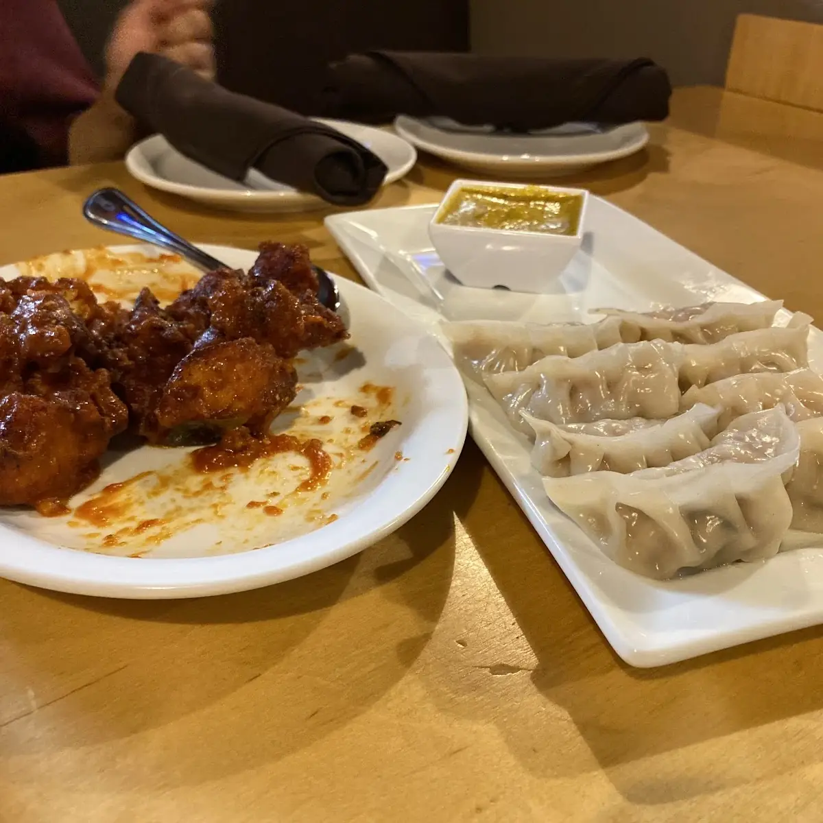 Chicken 65 and Steamed Chicken Momo