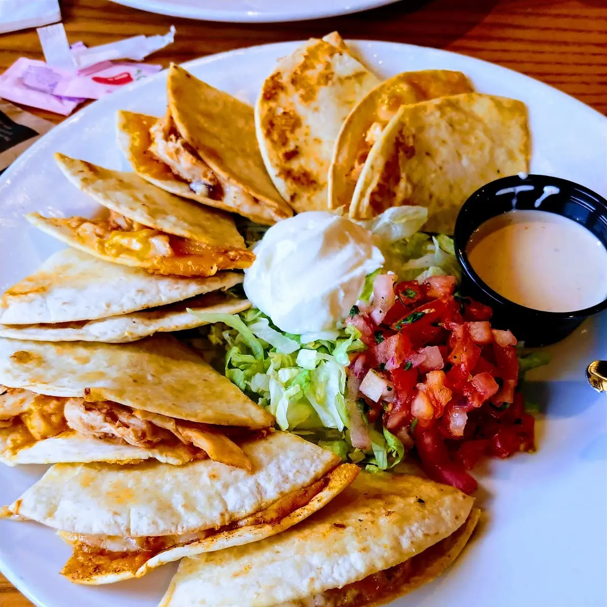 Bacon Ranch Chicken Quesadillas