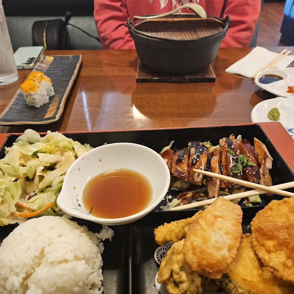 Lunch Bento Box and Gyoza Ramen