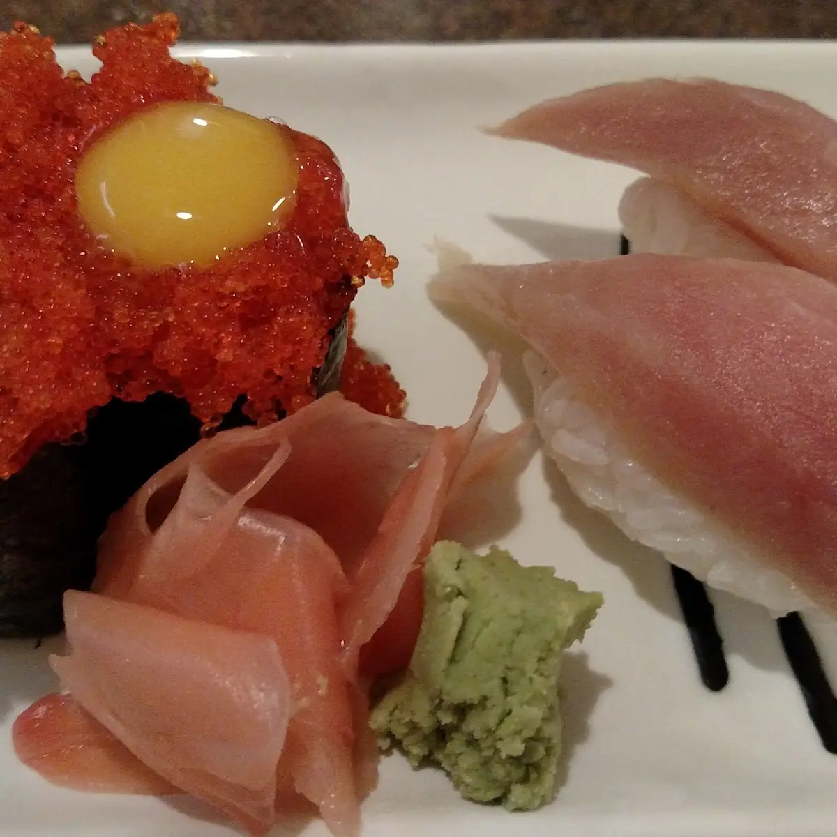 Tobiko Flying Fish Roe with Quail Egg