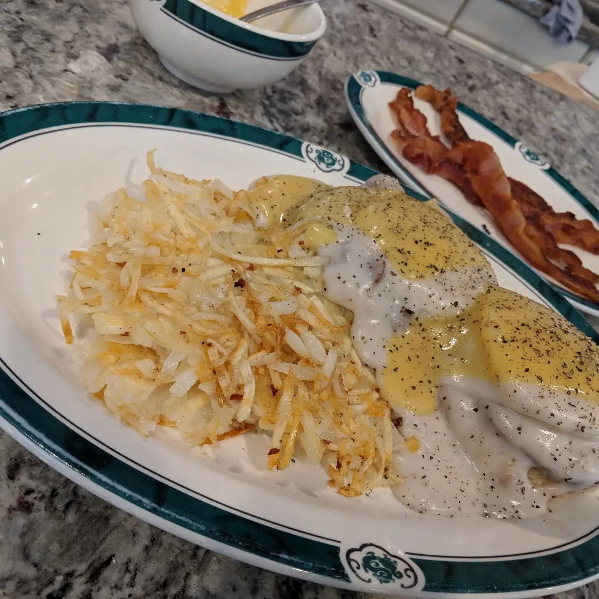Biscuits and Sausage Gravy Hollandaise