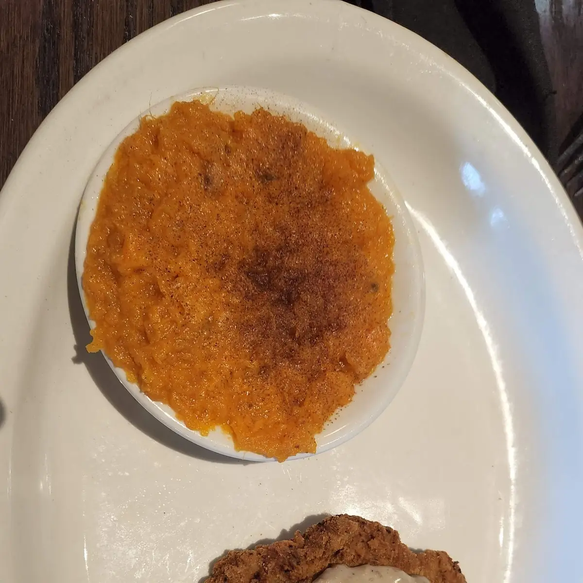 Chicken Fried Steak w Mashed Sweet Potatoes