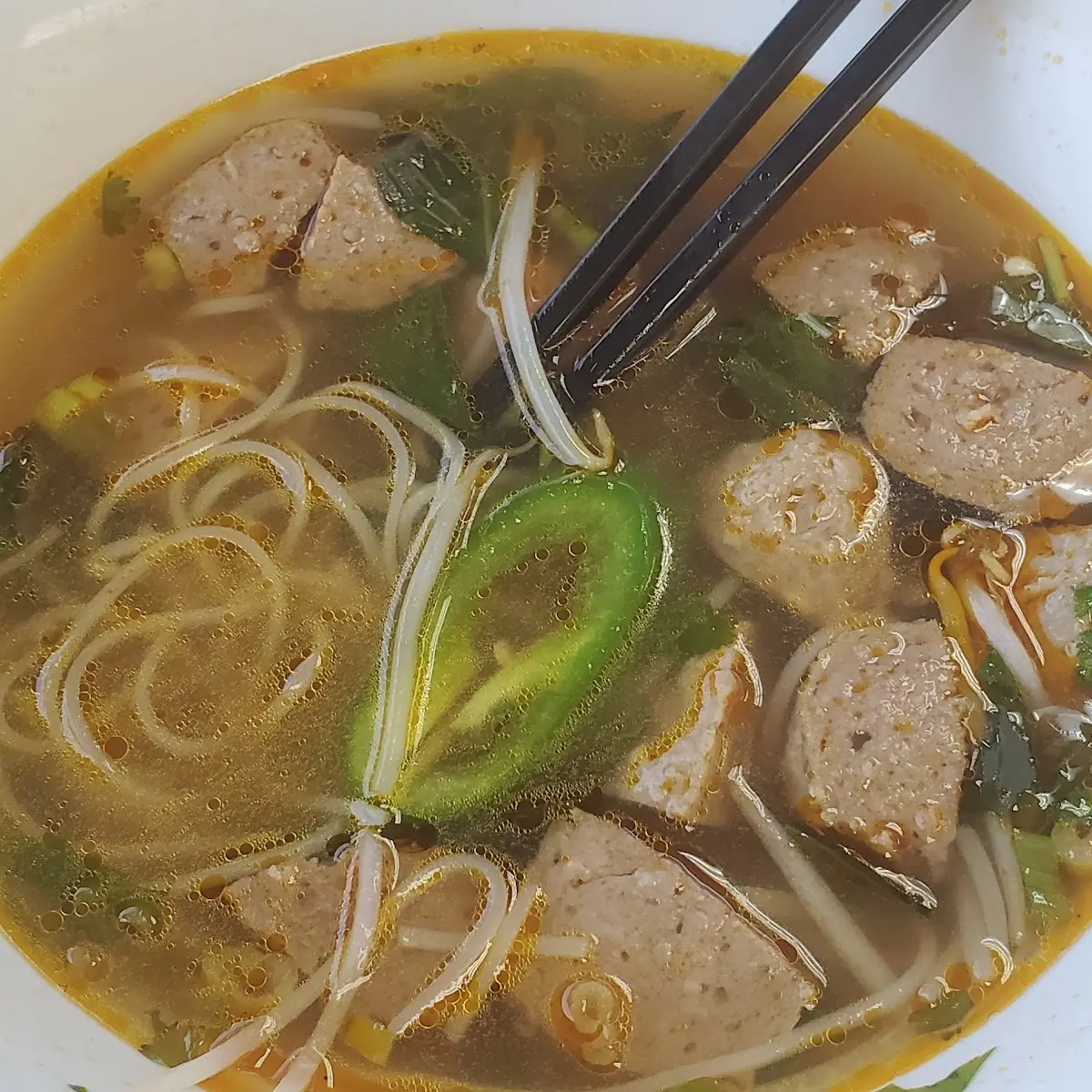 Noodle Soup with Meat Balls