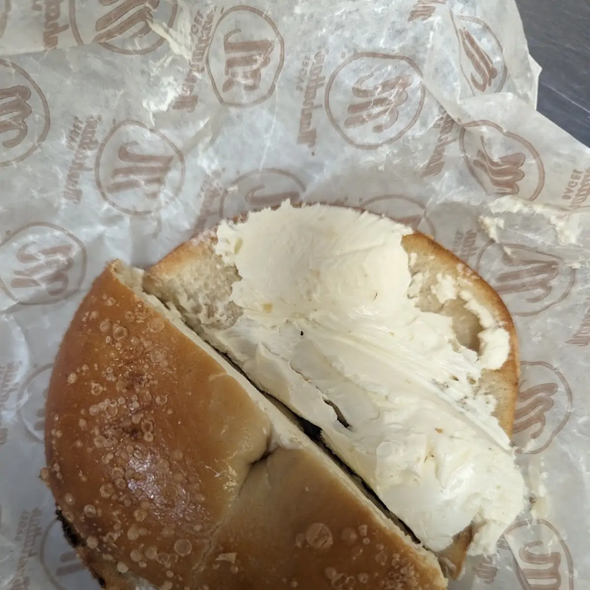 Plain Bagel with Cream Cheese