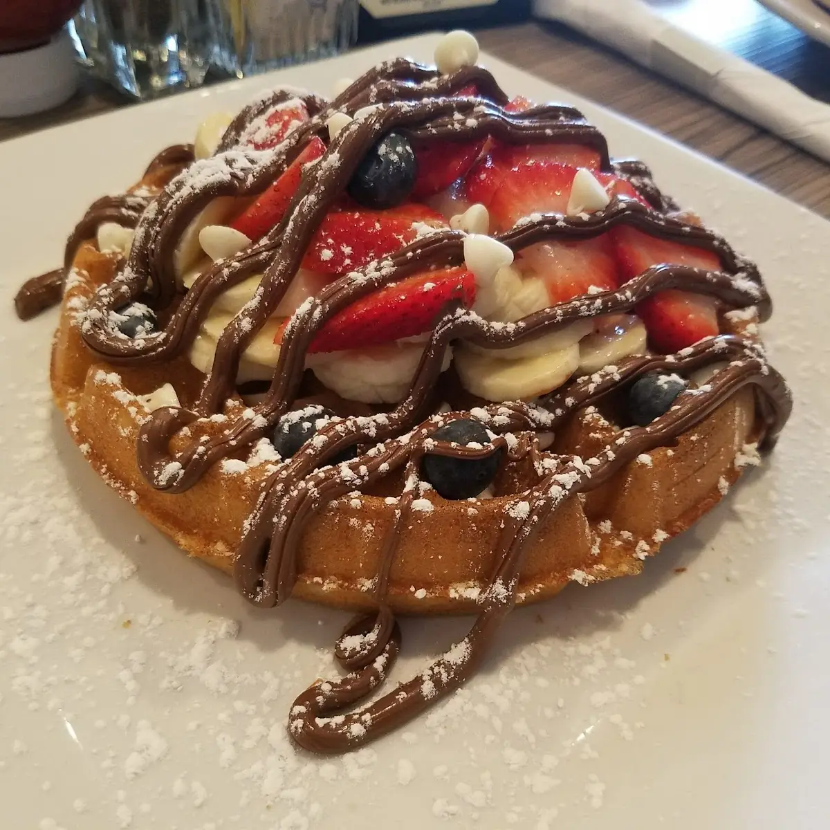 Strawbbery Banana Nutella Pancakes