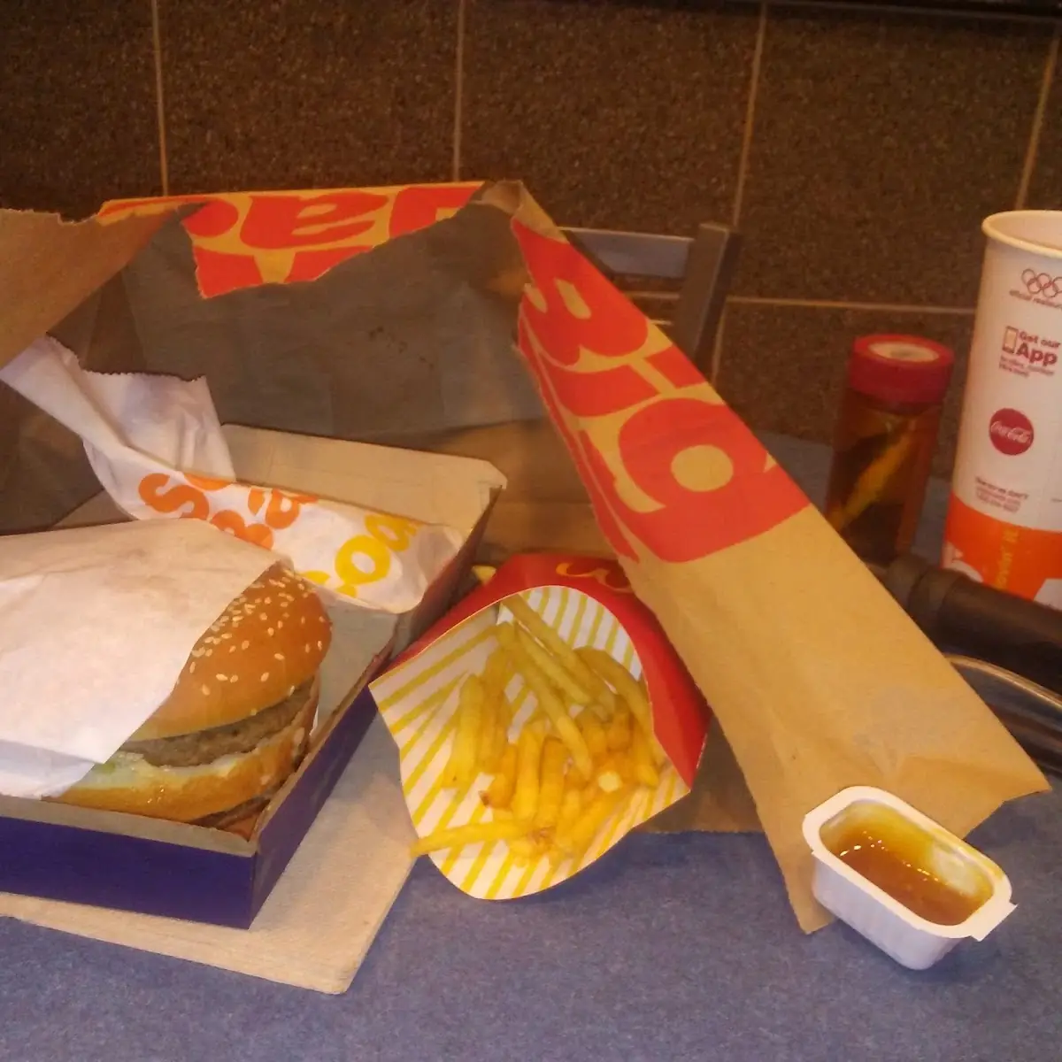 A Big Mac and Medium Fries
