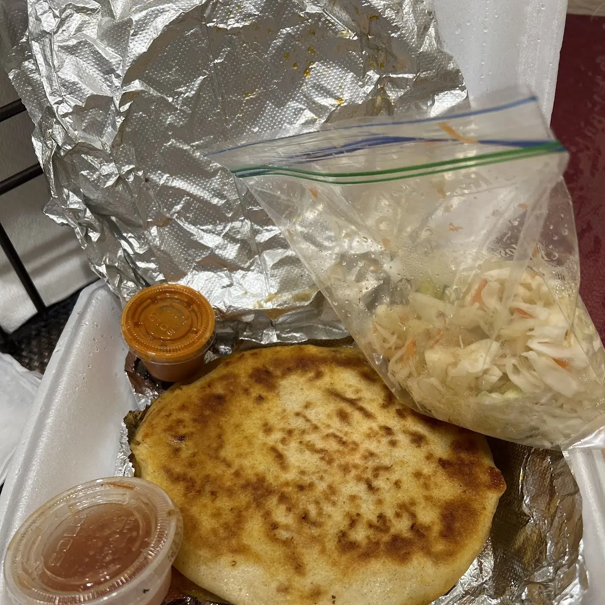 Pupusas Y Curtido Pickled Cabbage Salad