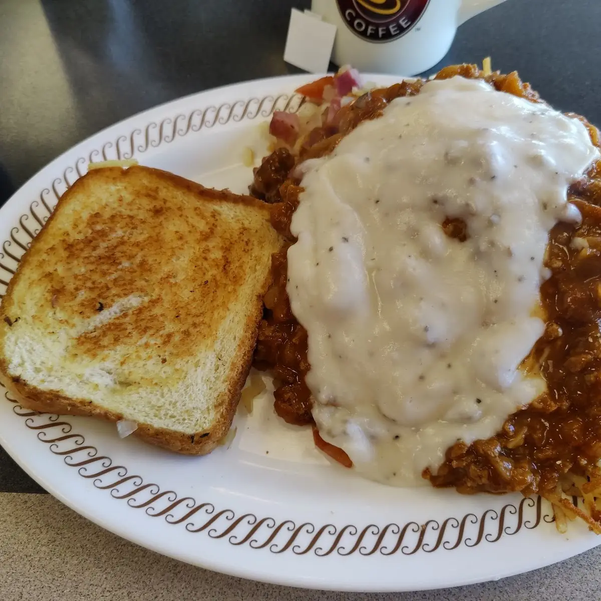 Hash Browns All the Way Including Gravy