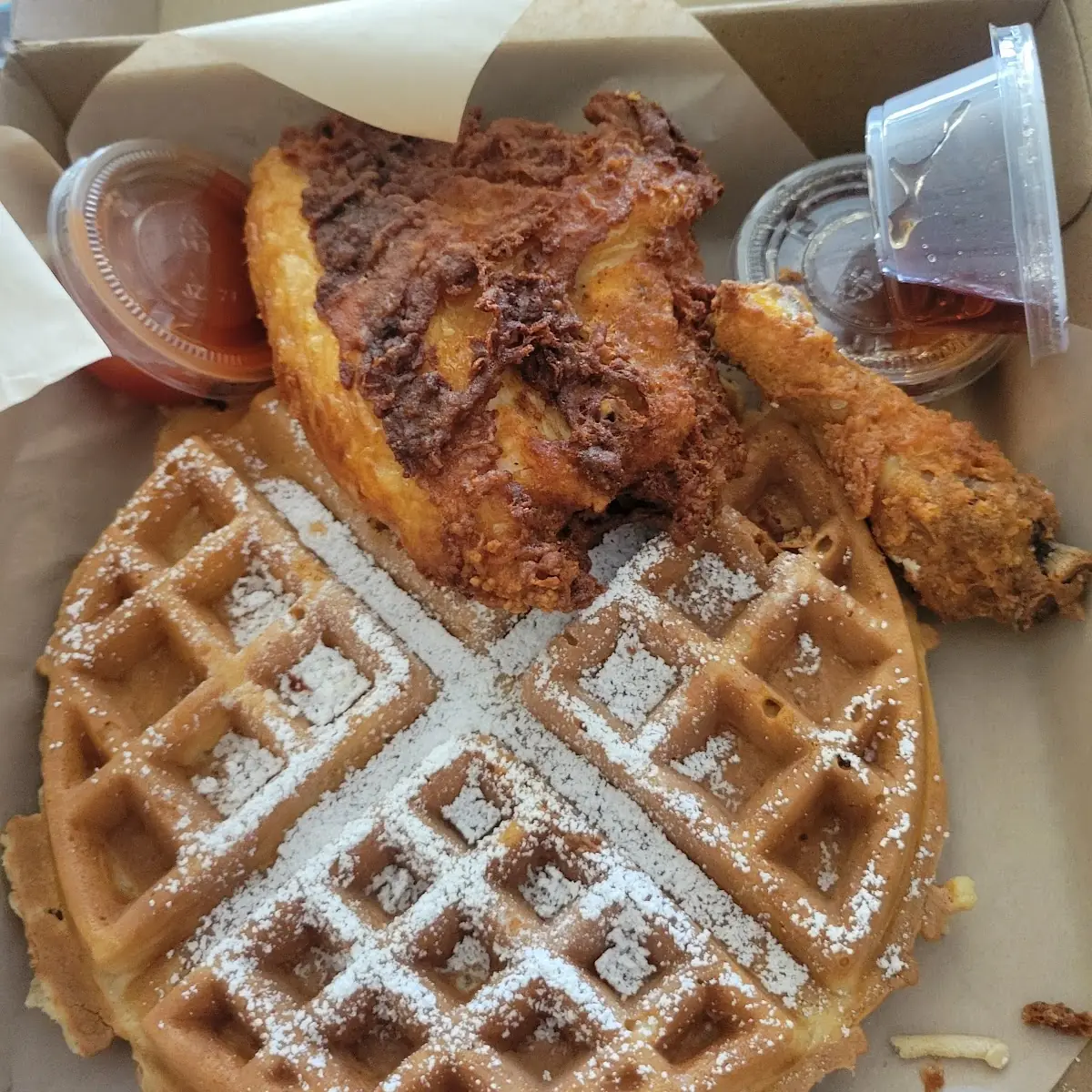 Perfectly Cooked Chicken Waffle