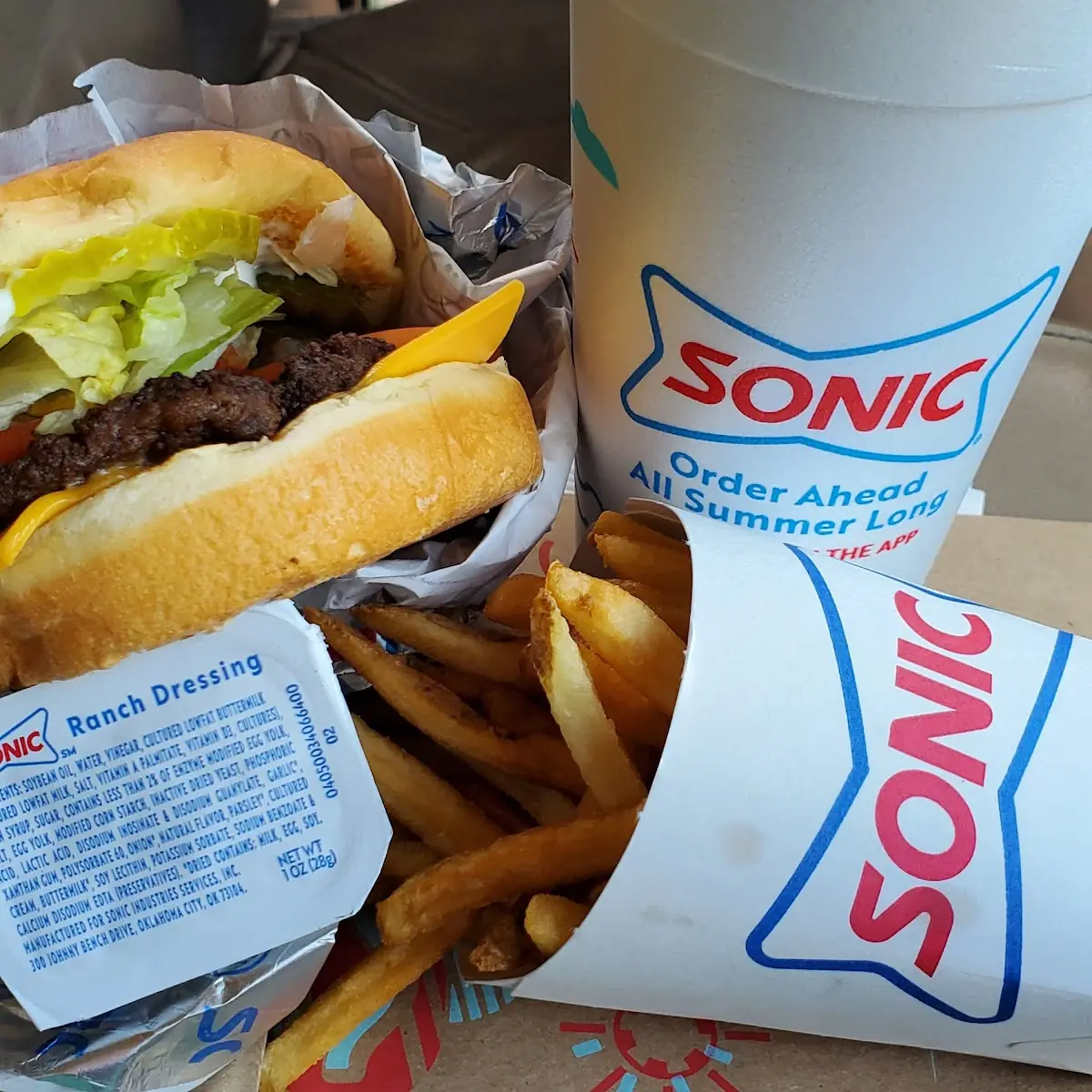 1 New Sonic Cheeseburger Combo