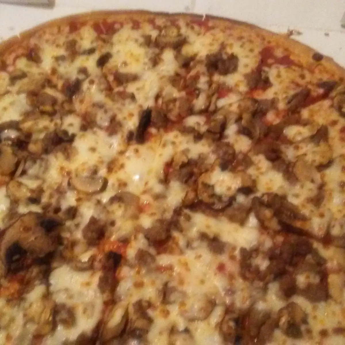 Beef Mushroom Pizza