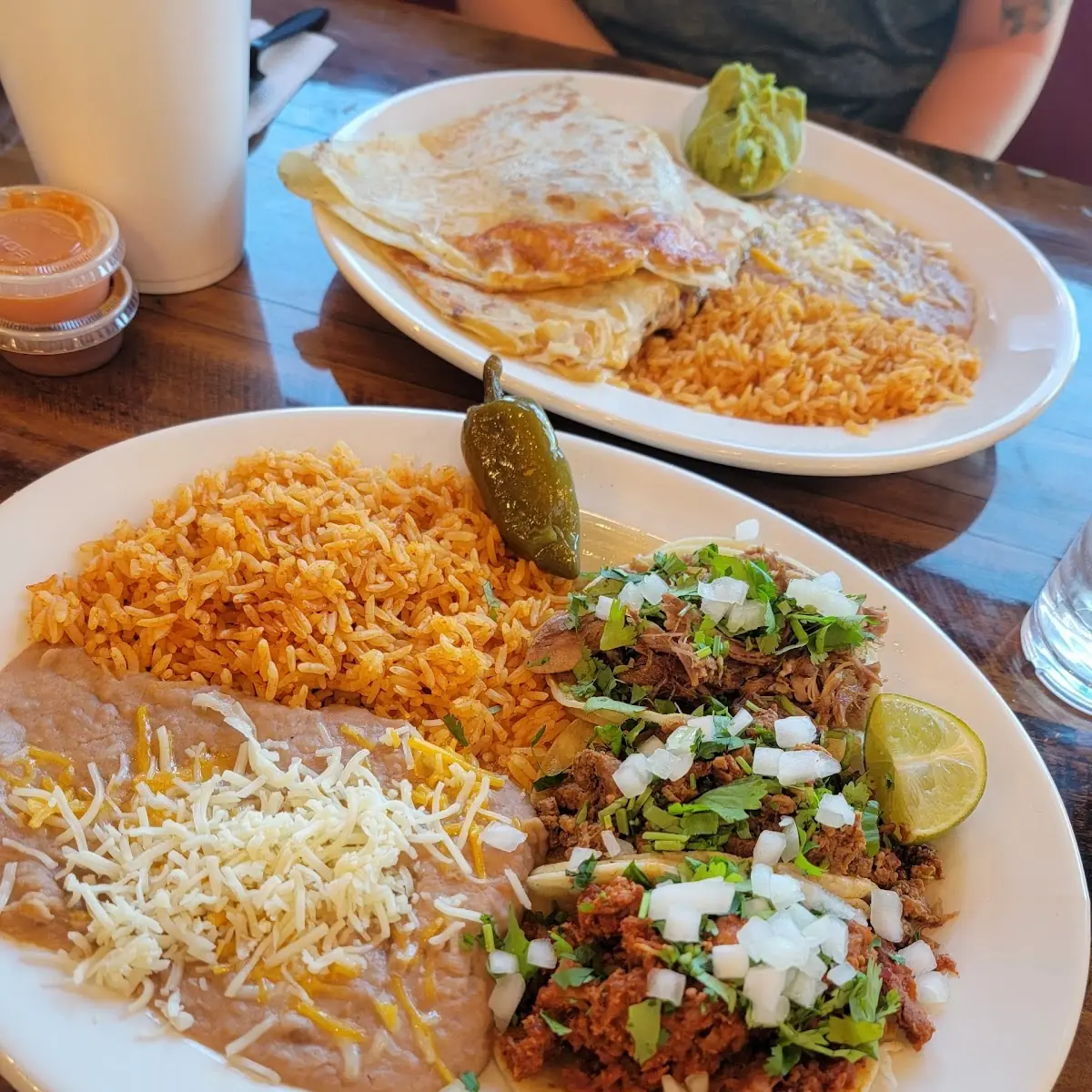 Tacos with Rice & Beans