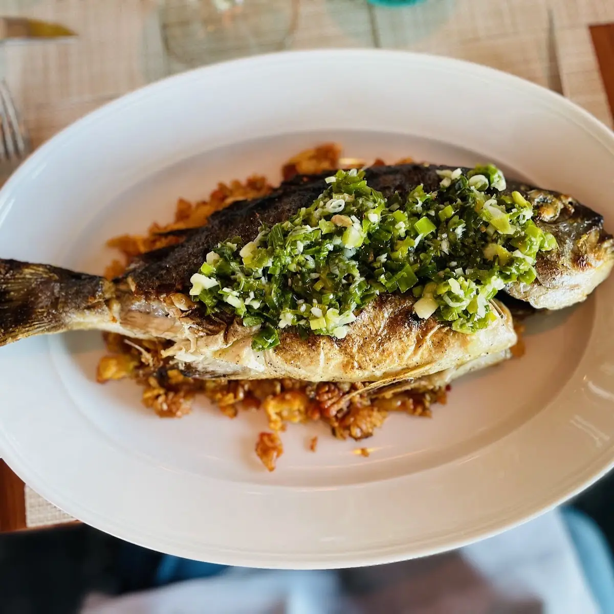 Pan Roasted Wild Striped Bass