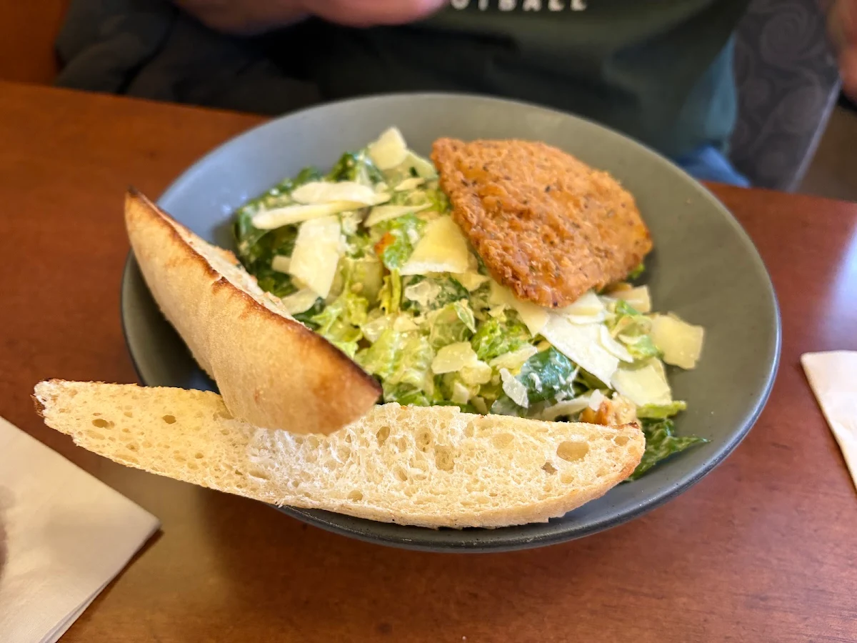 Caesar Salad with Fried Chicken, White Spot