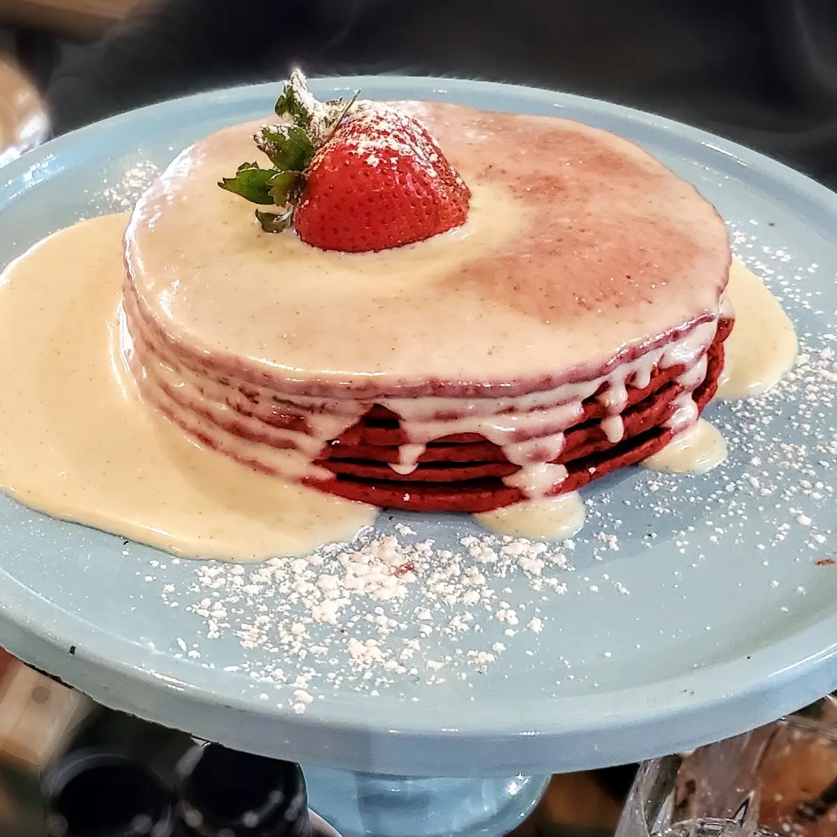 Red Velvet Pancakes