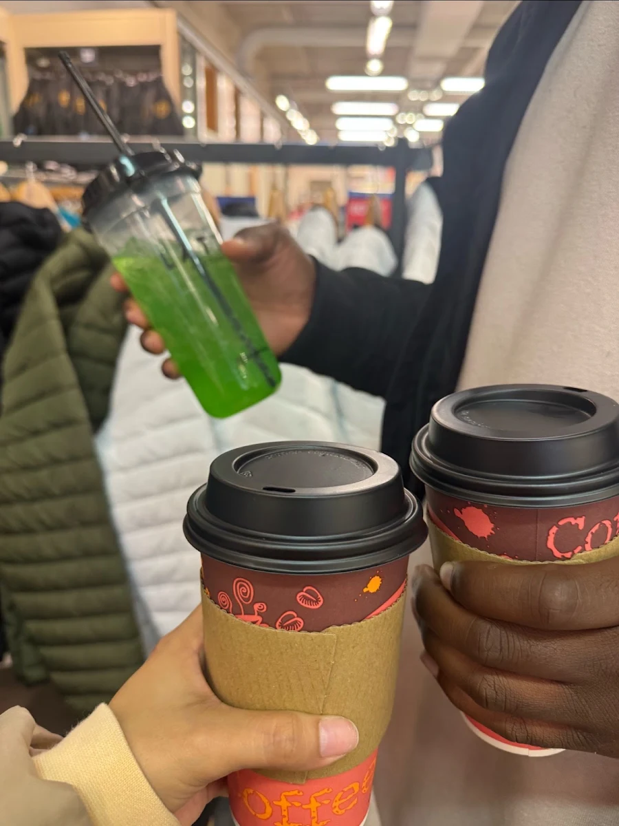Regular Hot Chocolate and White Chocolate Mixed