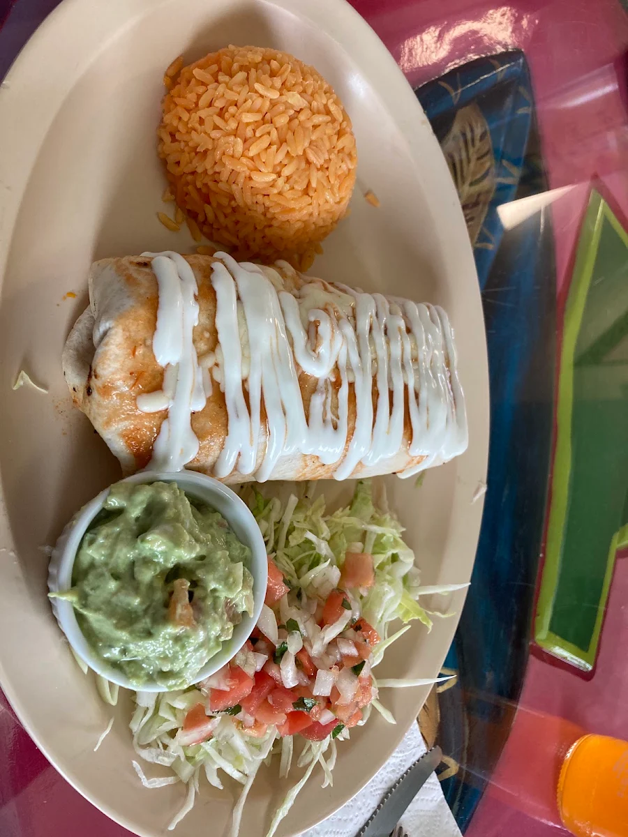 Barbacoa Enchilada Plate and Jarritos Soda, JC's Tacos and More