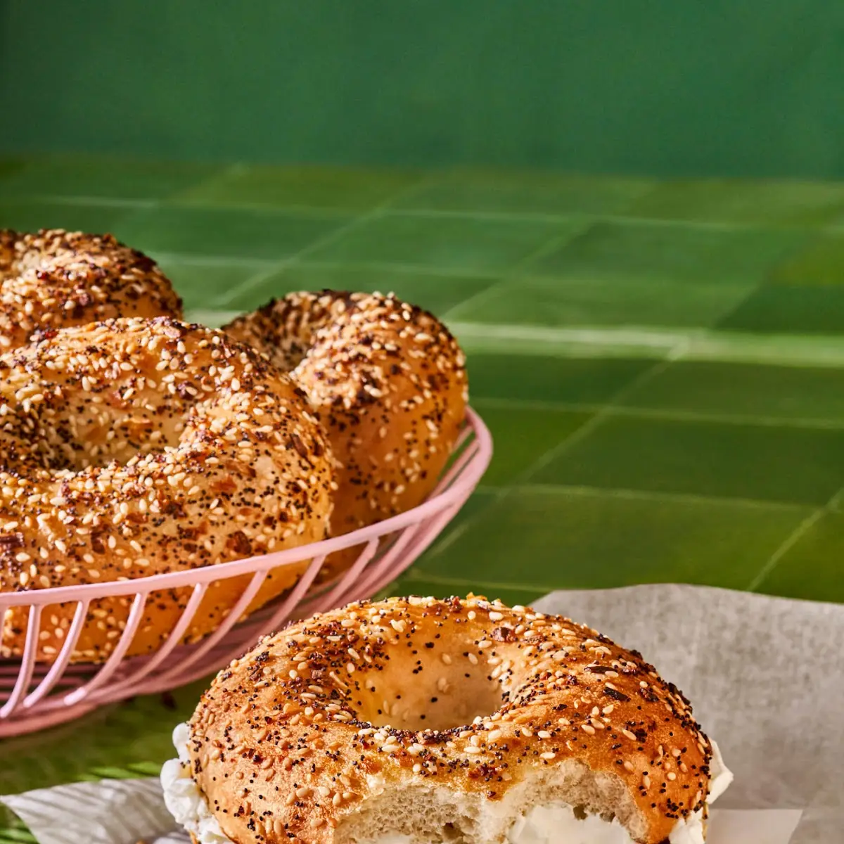 Everything Bagel with Plain Cream Cheese