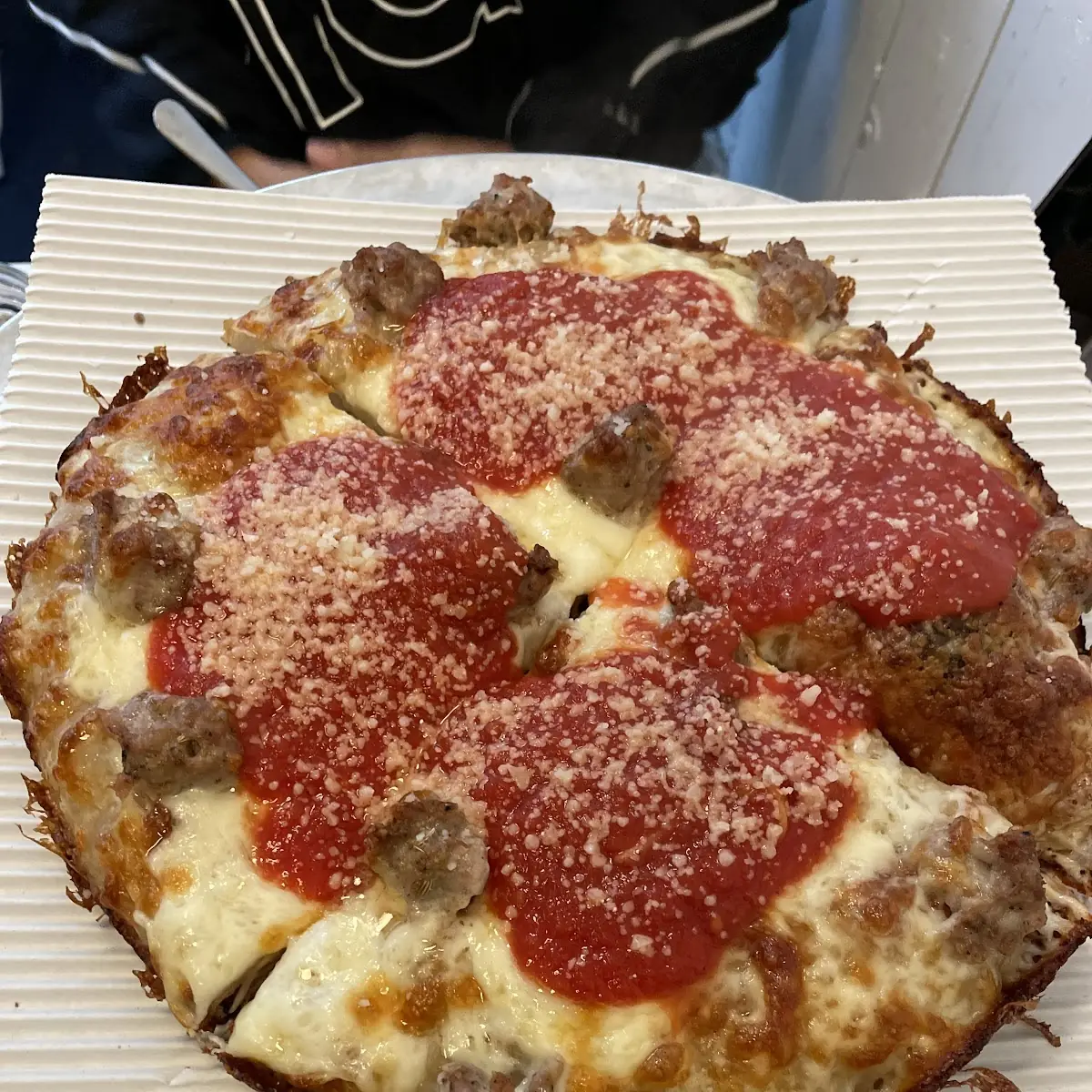 Deep Dish Sausage Pizza