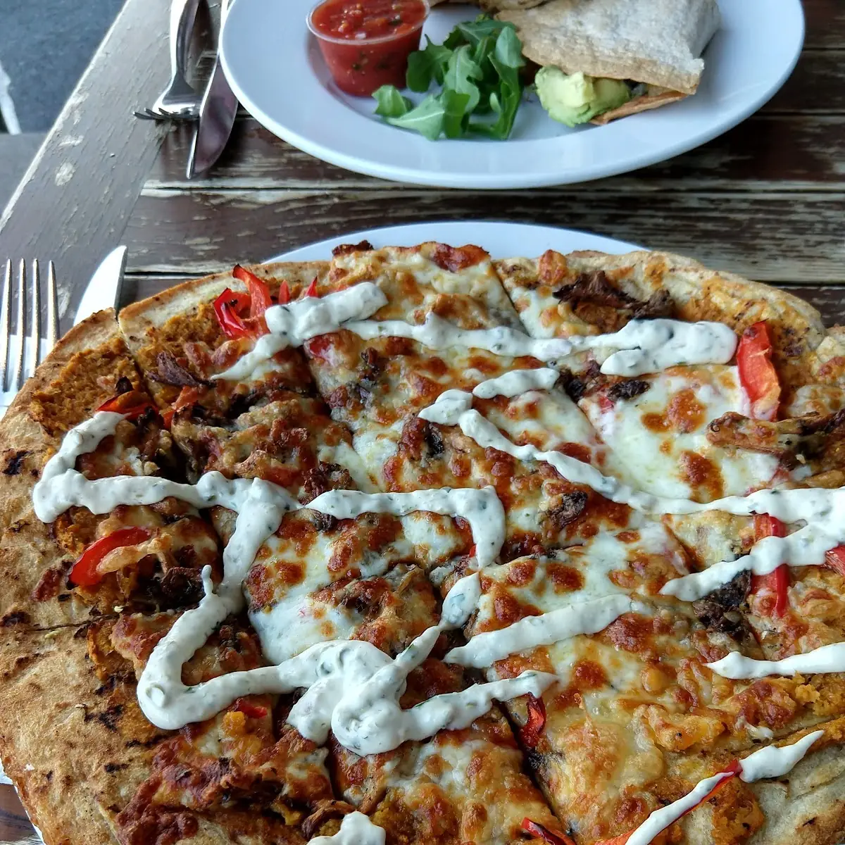 Peppercorn Oyster Mushroom Pizza