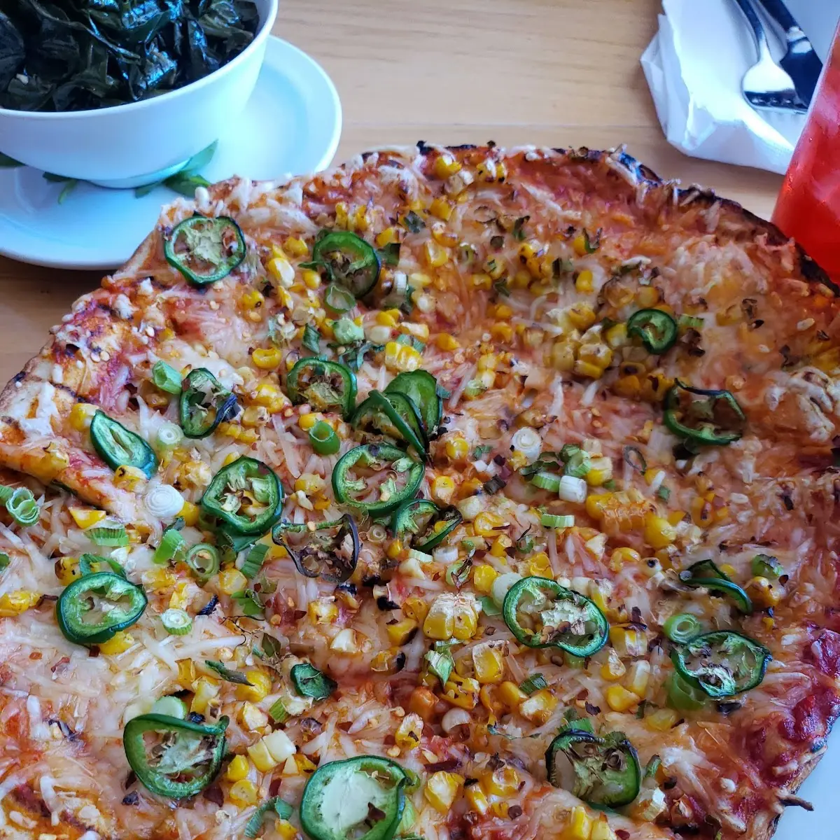 Spicy Corn Pizza