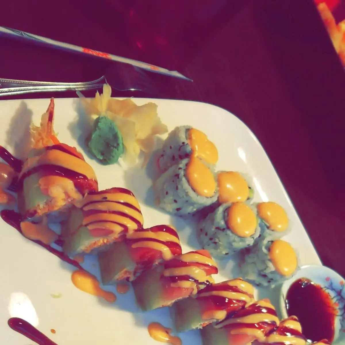 Spicy California Roll Dream Roll Shrimp Tempura Roll