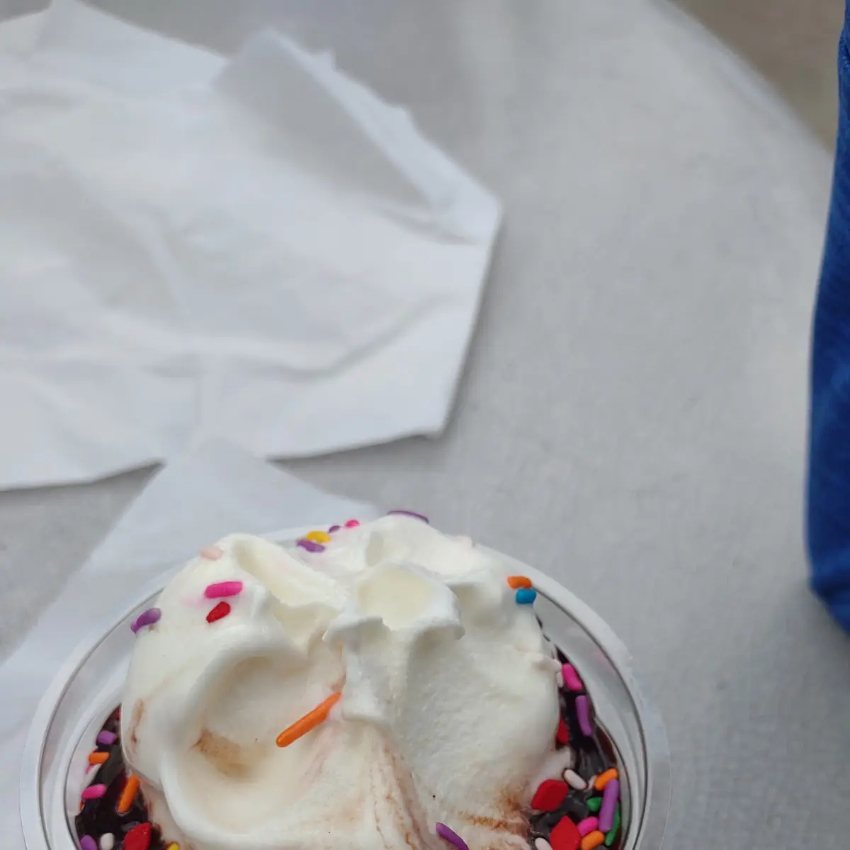 Vanilla Ice Cream with Sprinkles
