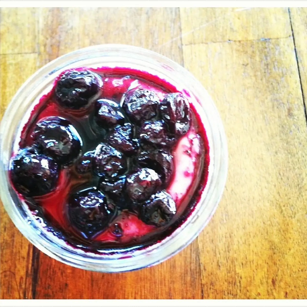 Green Tea Cheesecake with Blueberry Compote